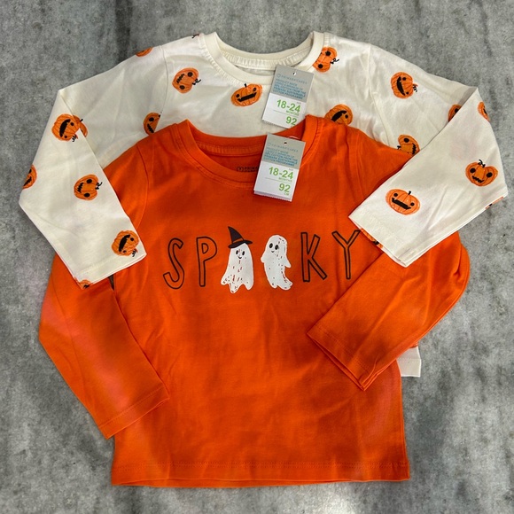 Halloween- Two Long Sleeve T’s - Picture 1 of 6